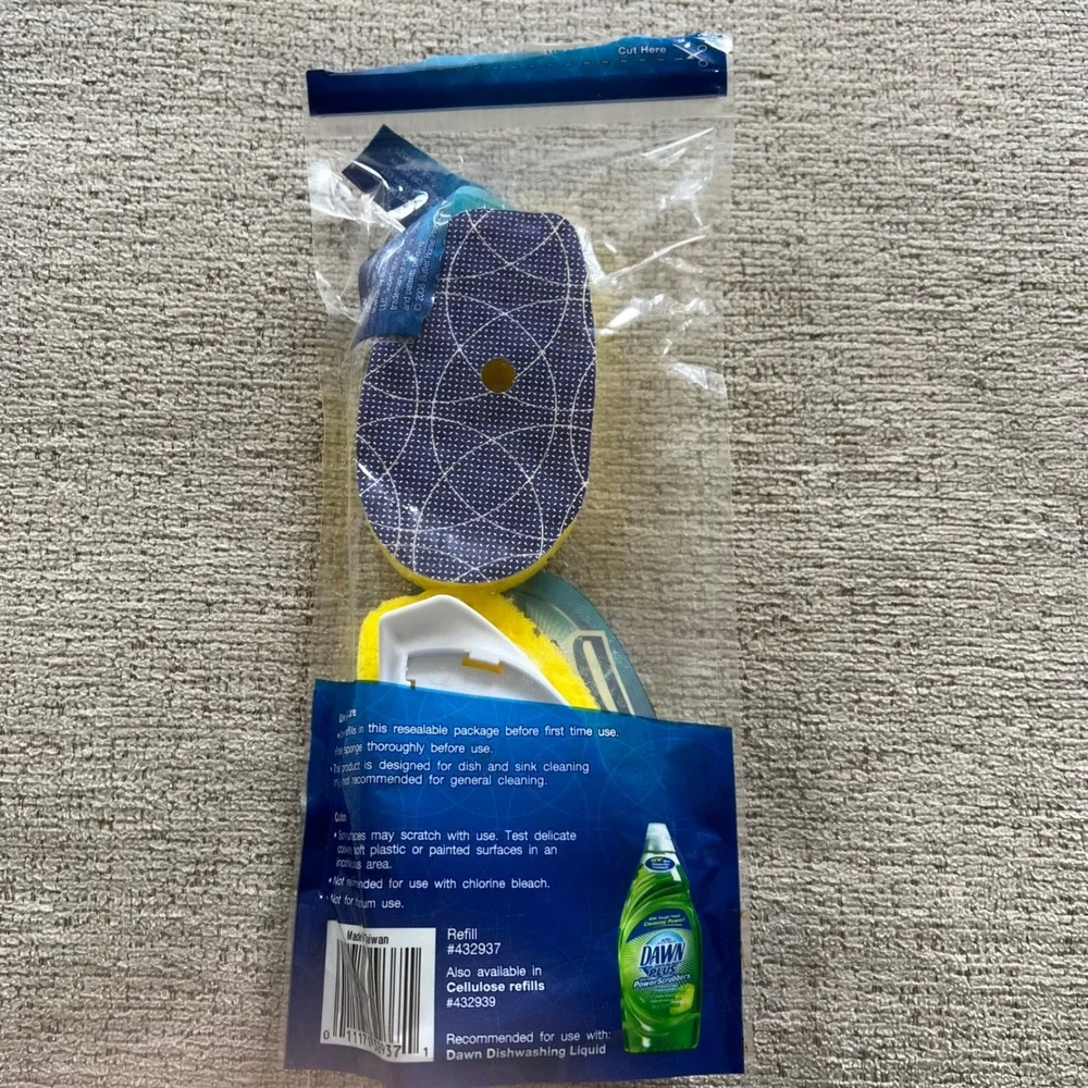 Dawn Fillable Dish Wand Refills 2 Pack SuperFabric Non-Abrasive‎ Sponges 432937
